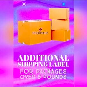 EXTRA SHIPPING LABEL FOR OVER 5 lbs